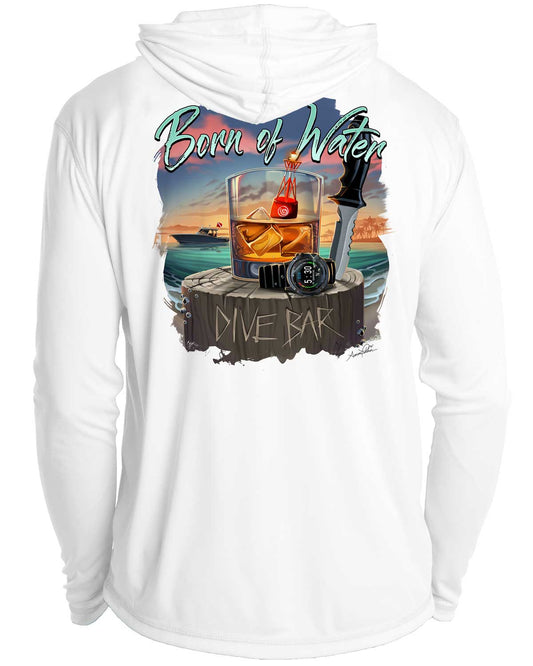 Scuba Dive Bar UV/UPF 50+ Long Sleeve Hoodie