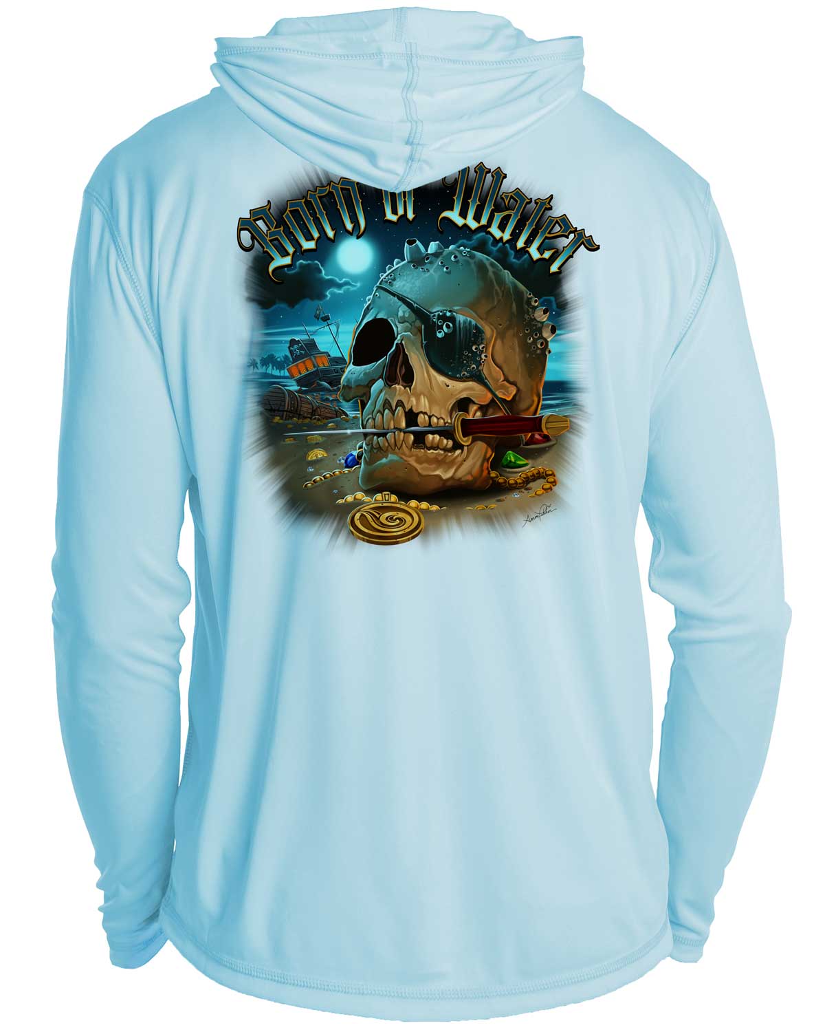 Pirate Skull UV/UPF 50+ Hoodie