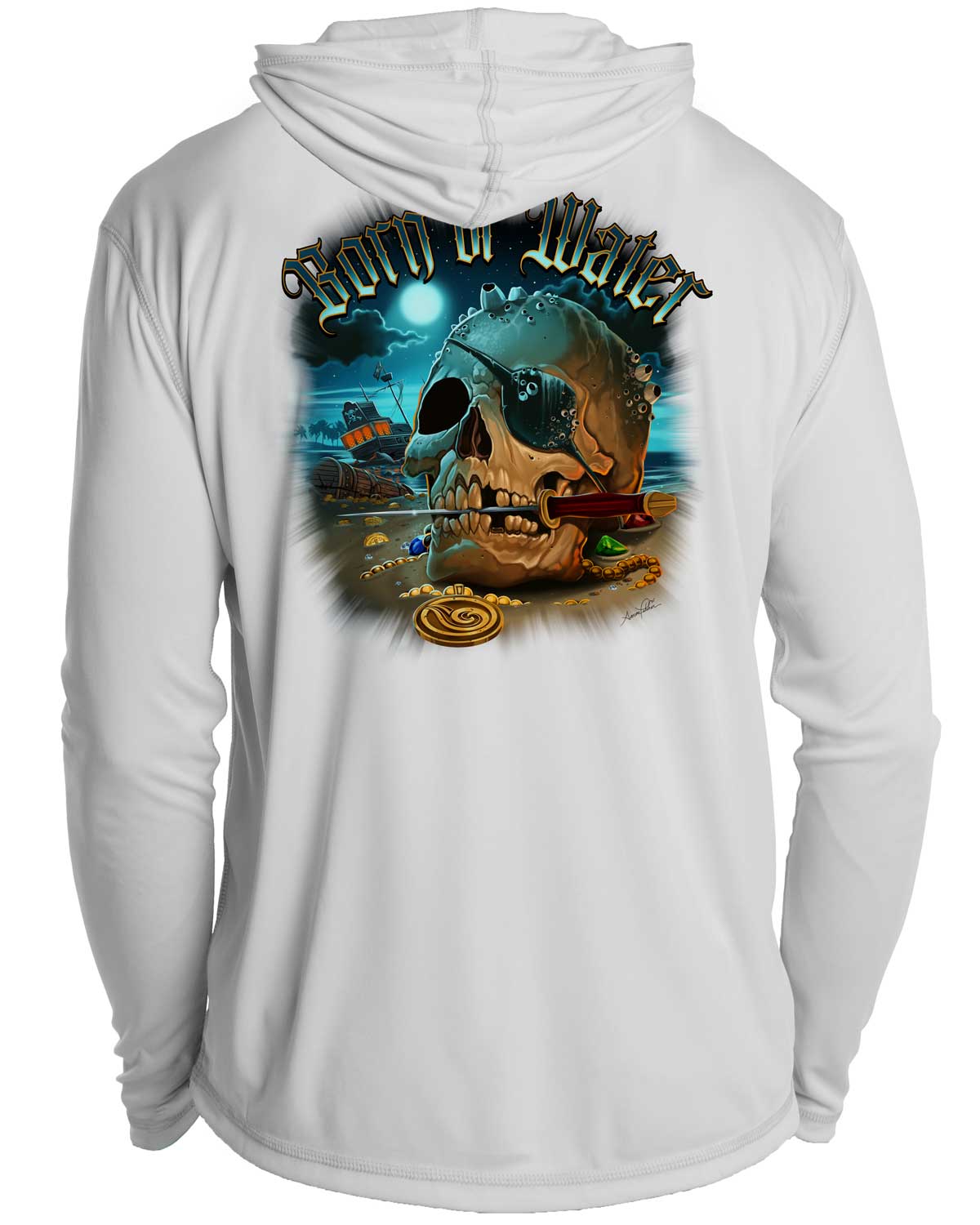 Pirate Skull UV/UPF 50+ Hoodie