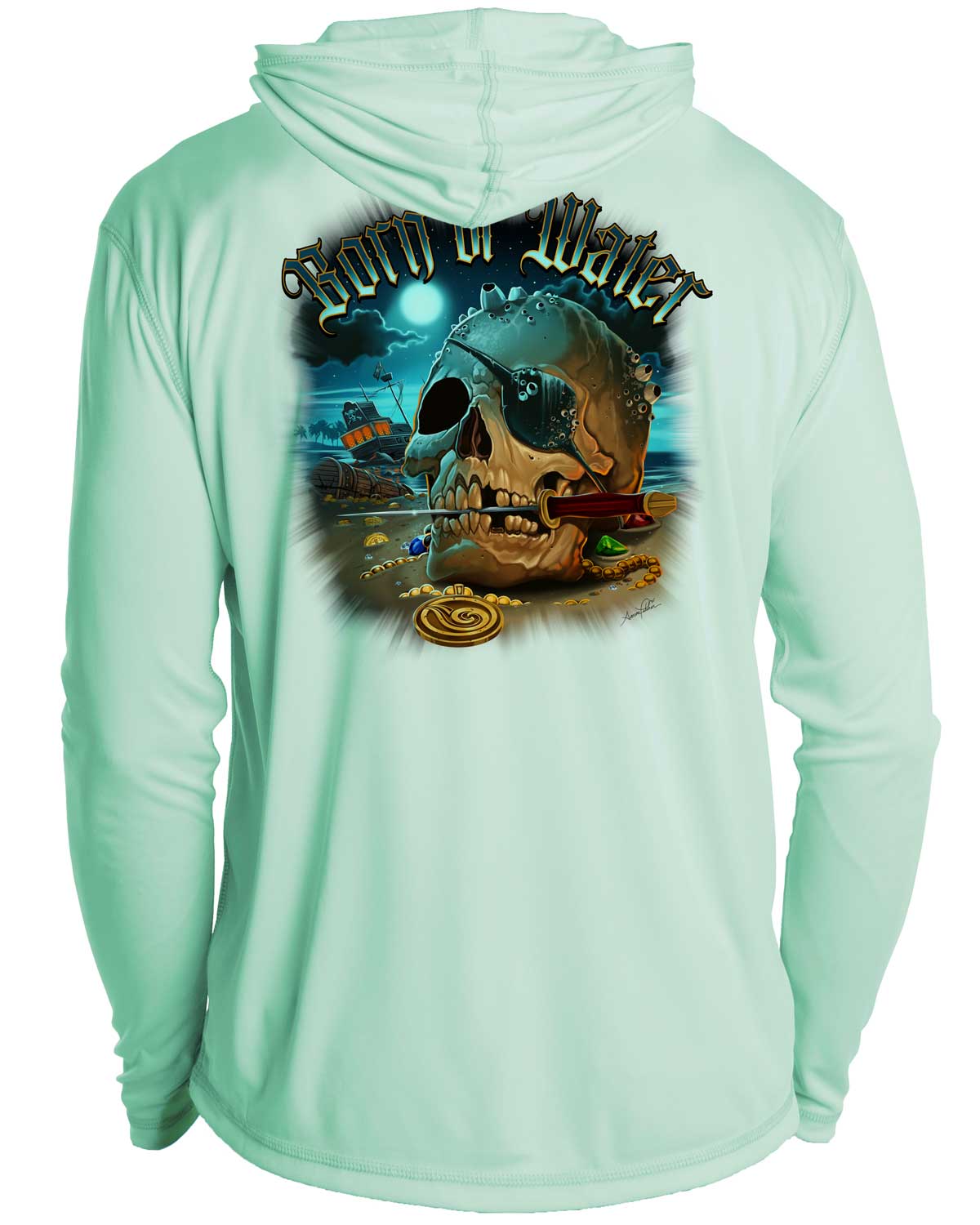 Pirate Skull UV/UPF 50+ Hoodie