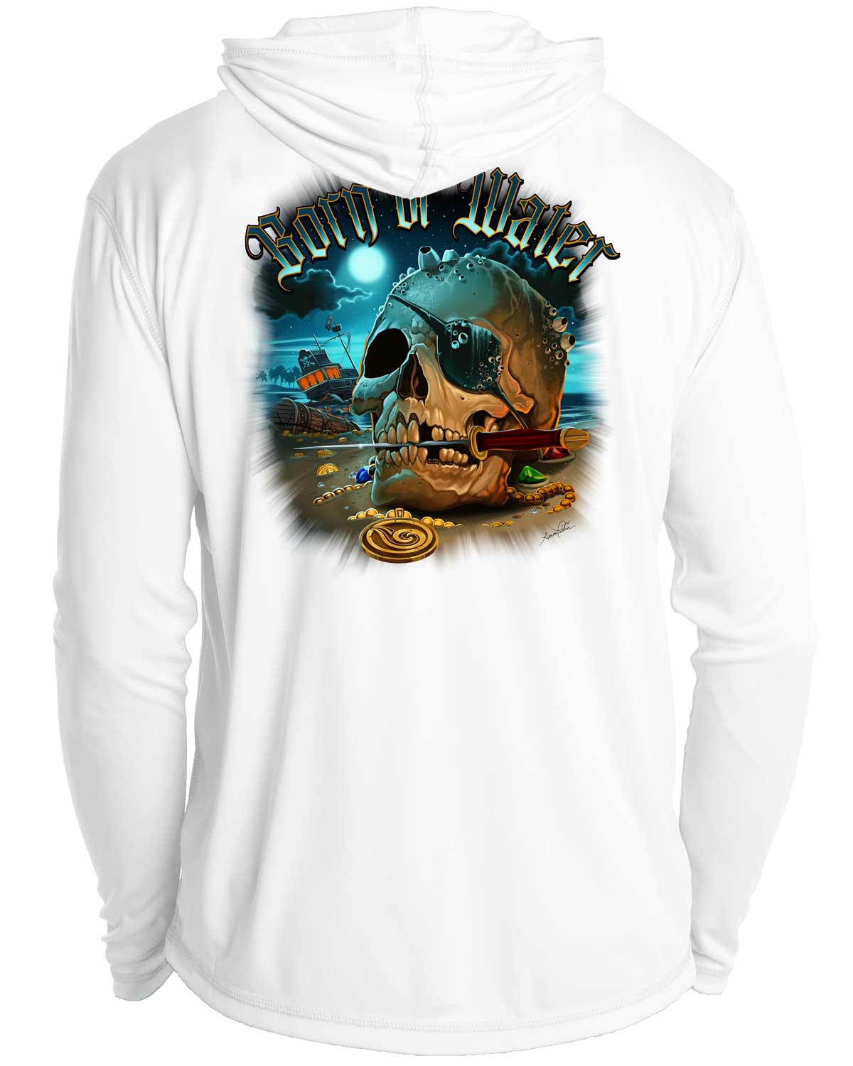 Pirate Skull UV/UPF 50+ Hoodie