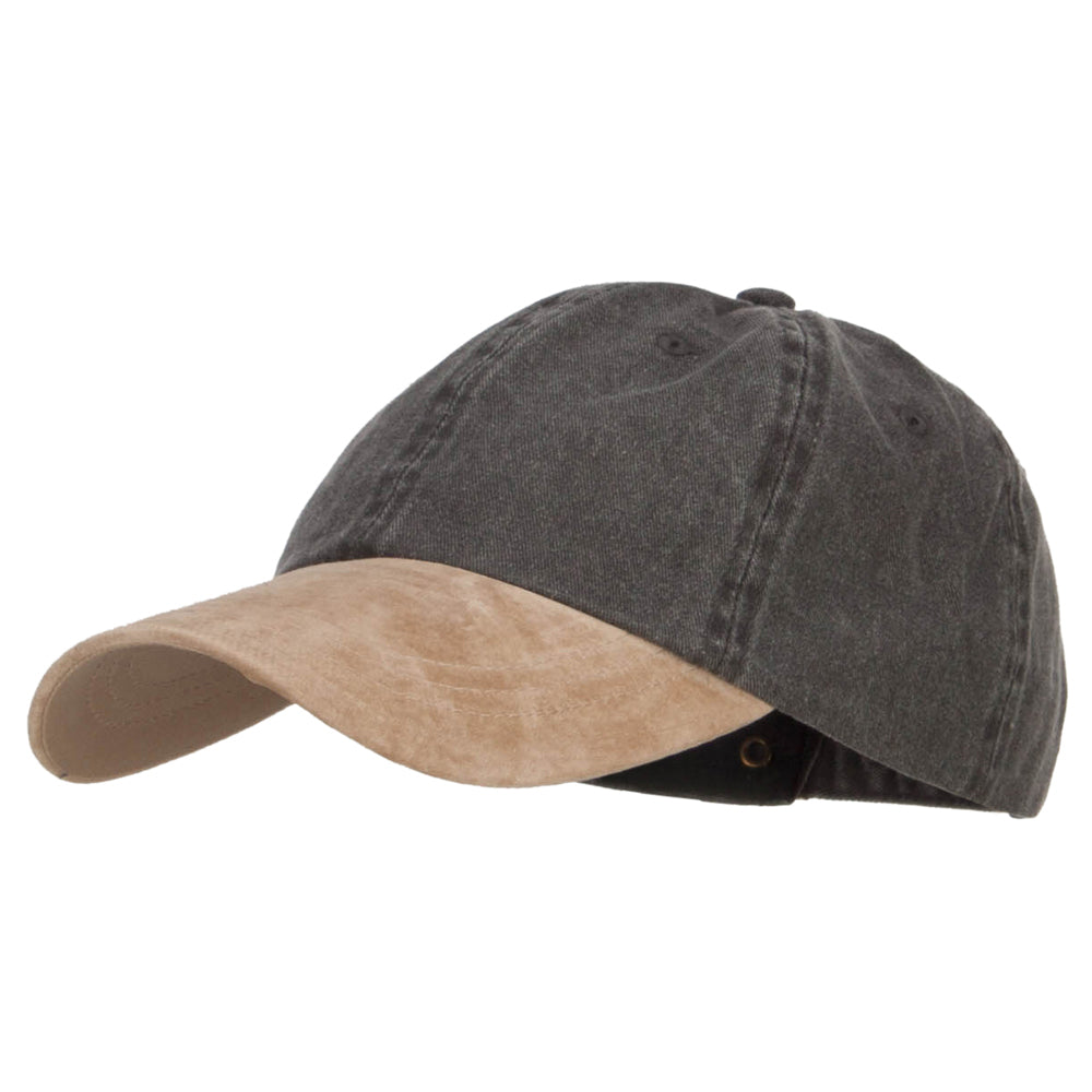 Suede Bill Washed Pigment Dyed Cap