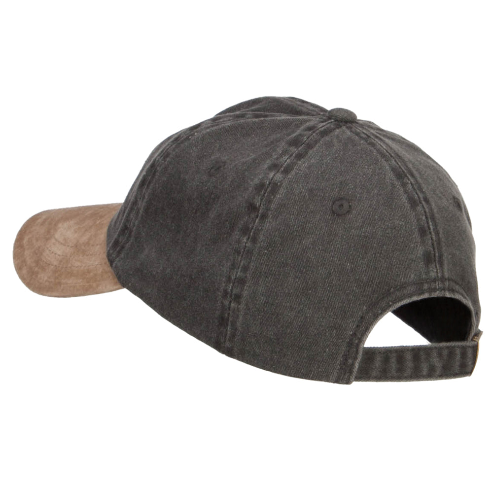 Suede Bill Washed Pigment Dyed Cap