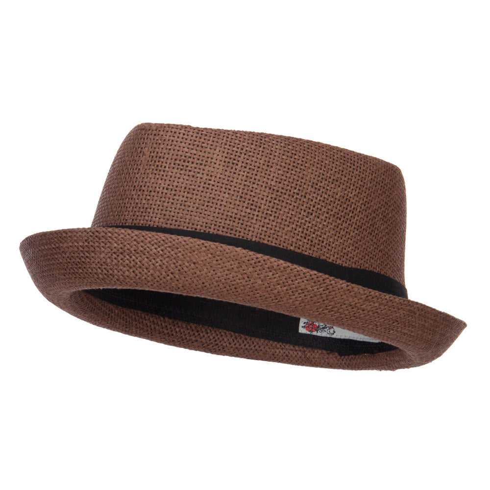 Big Size Solid Upbrim Pork Pie Fedora