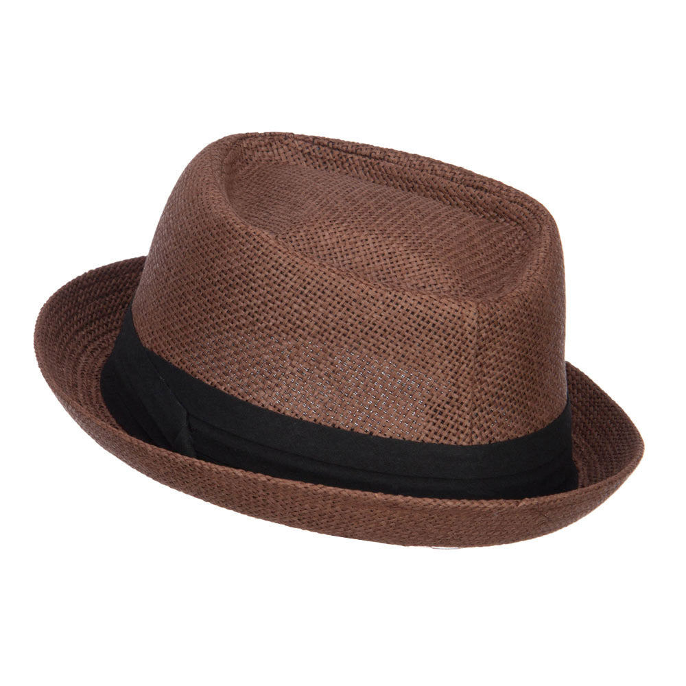 Big Size Solid Upbrim Pork Pie Fedora