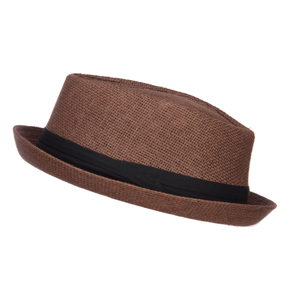 Big Size Solid Upbrim Pork Pie Fedora