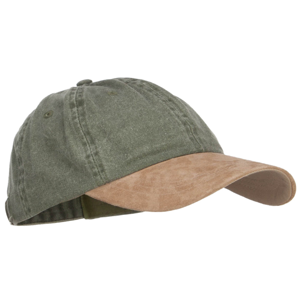 Suede Bill Washed Pigment Dyed Cap