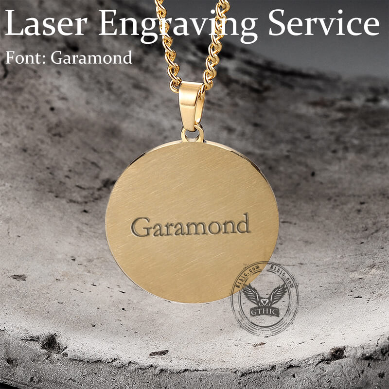 Seal of The Seven Archangels Stainless Steel Necklace