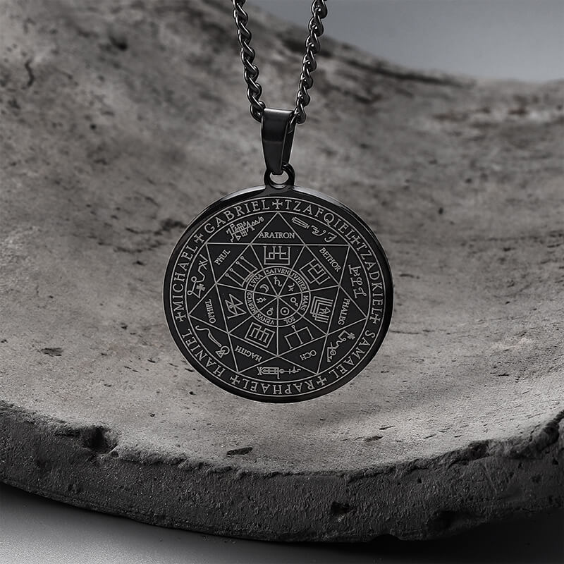Seal of The Seven Archangels Stainless Steel Necklace