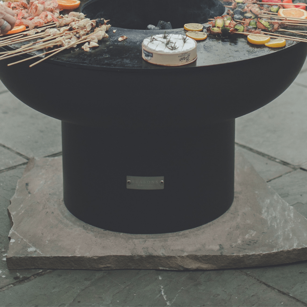 Seasons Fire Pits 22-Inch Tall Round Steel Fire Pit Grill (36CFirePitGrill)