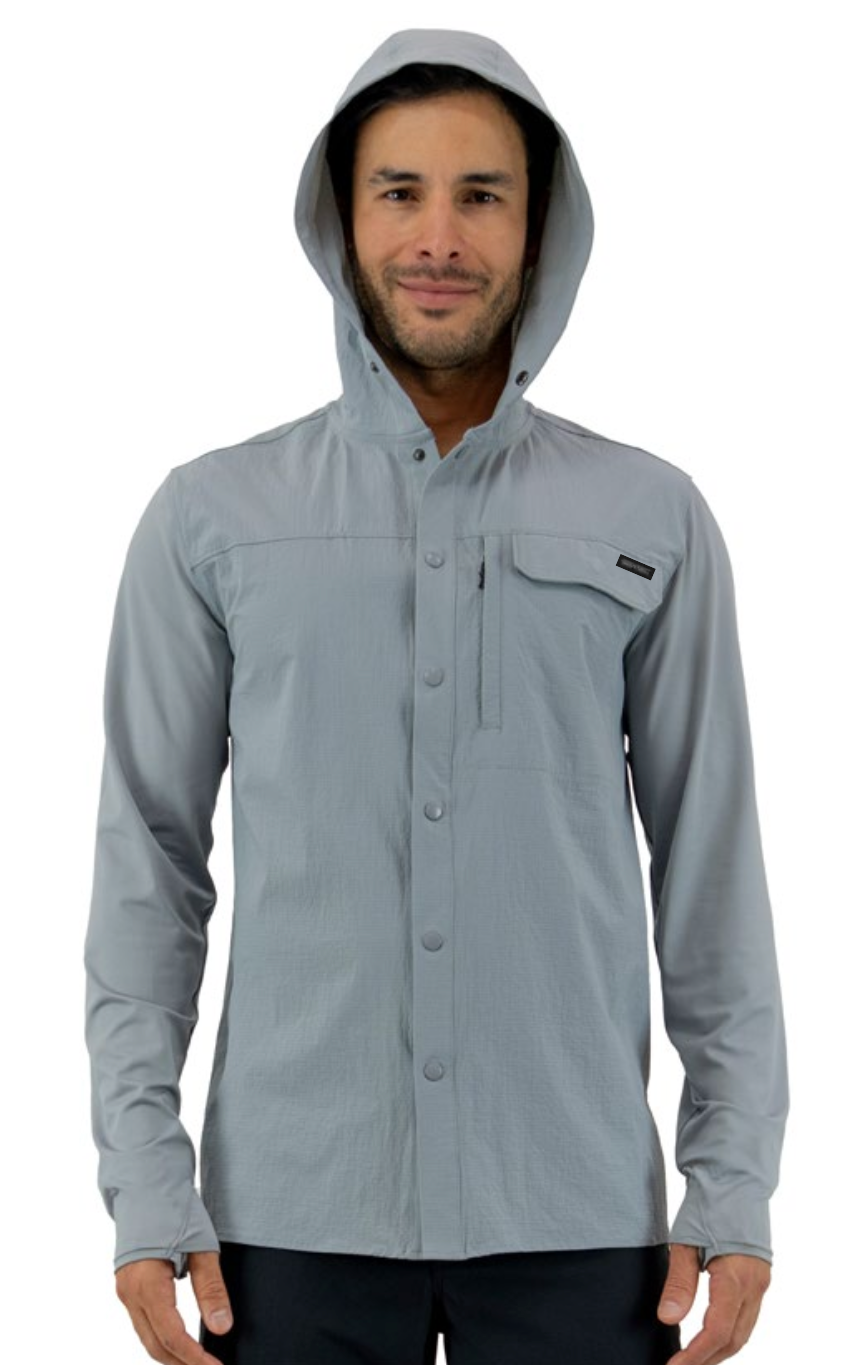 Cast Hooded Button Up – Platinum – Men’s