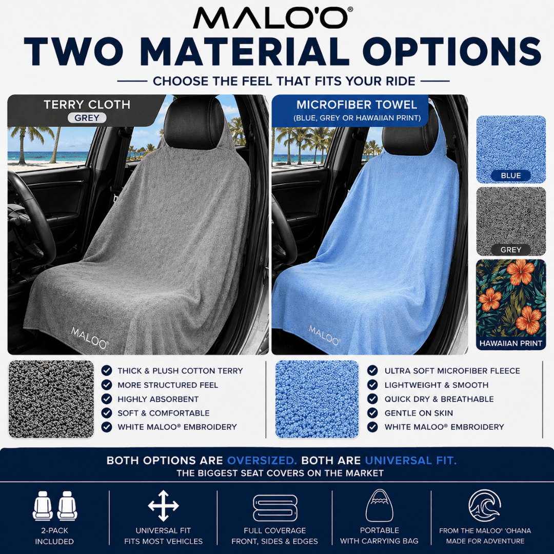 SeatGuard Terry Cloth Seat Cover (2-Pack) – Soft, Absorbent Seat Protector for Beach, Gym & Travel