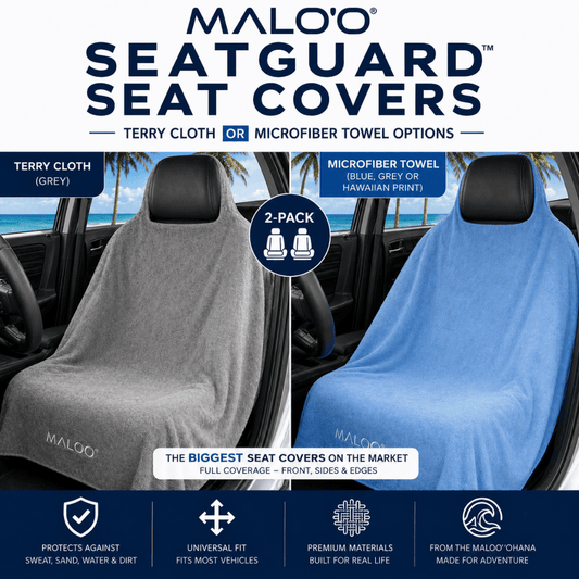 SeatGuard Terry Cloth Car Seat Cover (2-Pack) – Soft, Absorbent Seat Protector for Beach, Gym & Travel