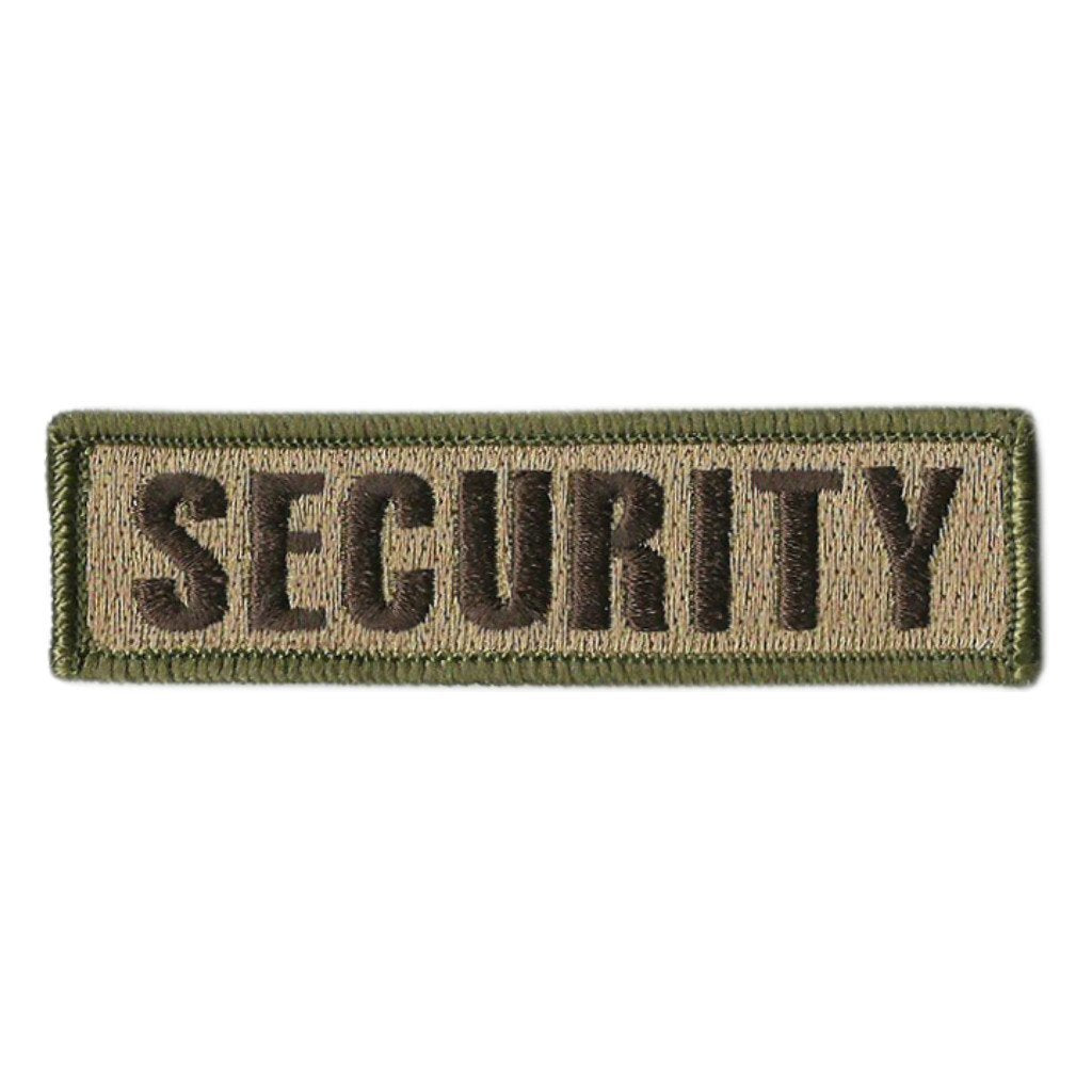1" x 3 3/4" SECURITY Morale Patch (Back of Hat)