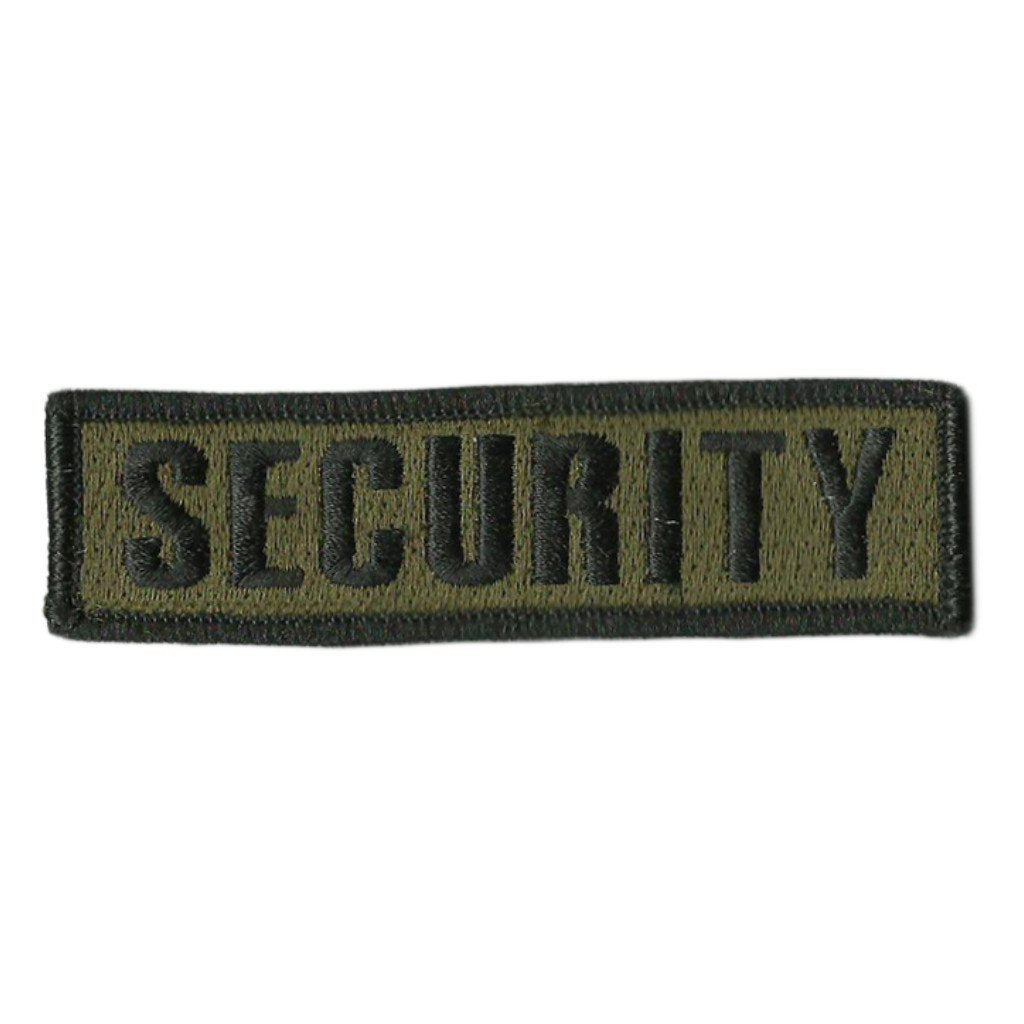 1" x 3 3/4" SECURITY Morale Patch (Back of Hat)
