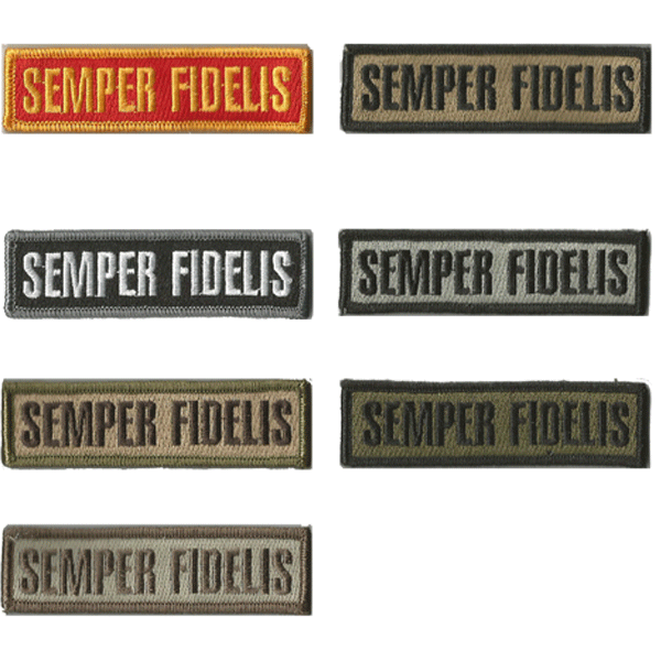 1" x 3 3/4" Semper Fidelis Morale Patch