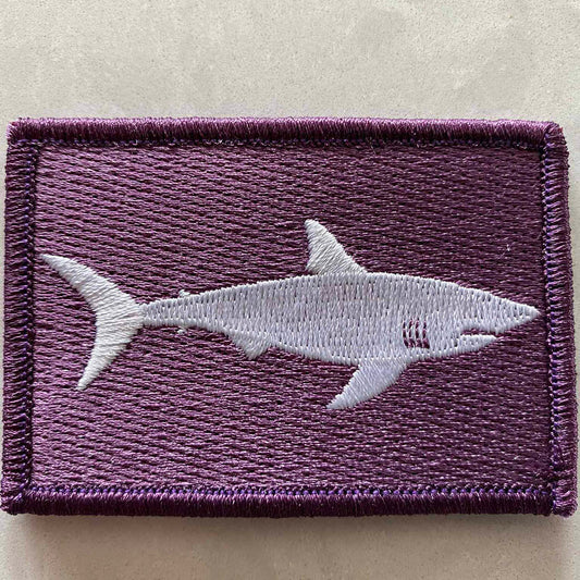 2"x3" Shark Warning Tactical Patch
