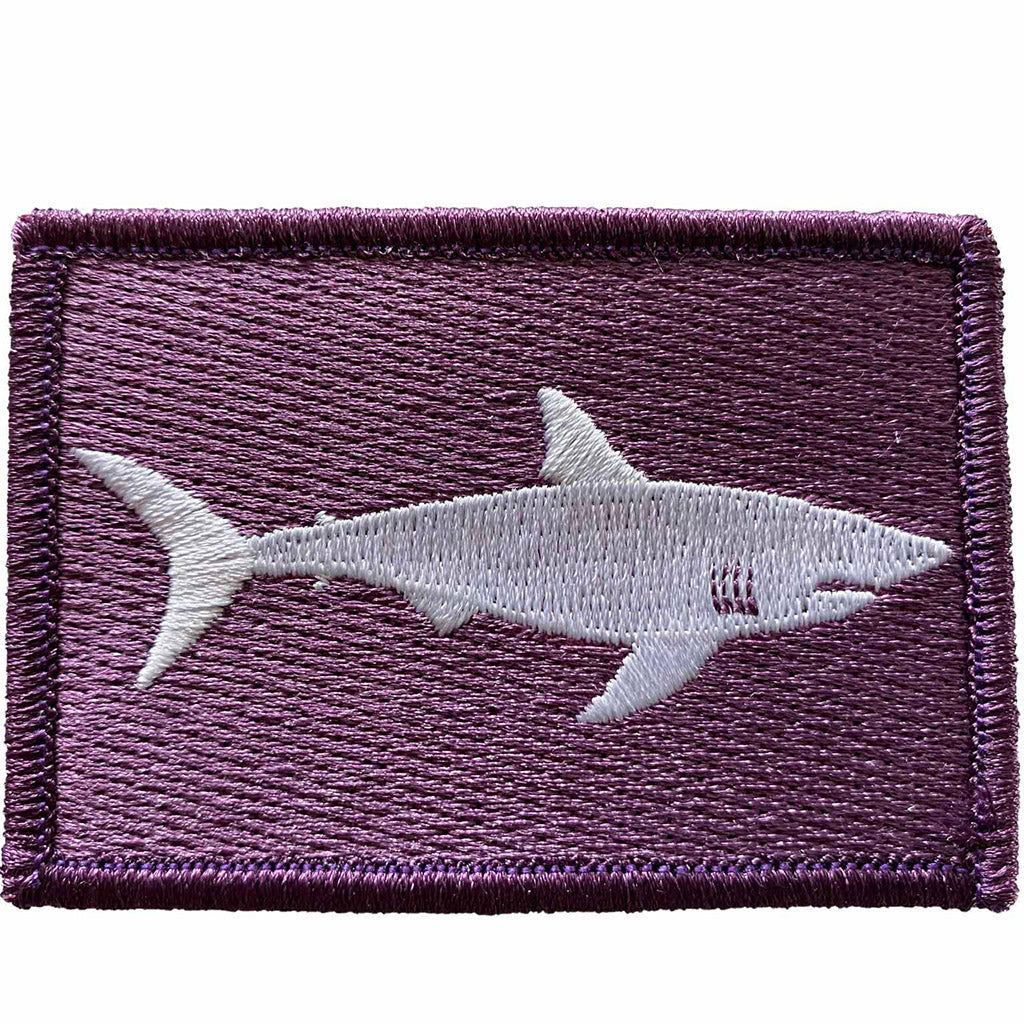 2"x3" Shark Warning Tactical Patch