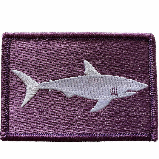2"x3" Shark Warning Tactical Patch