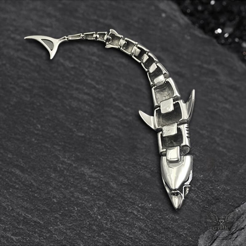 Great White Shark Stainless Steel Bracelet