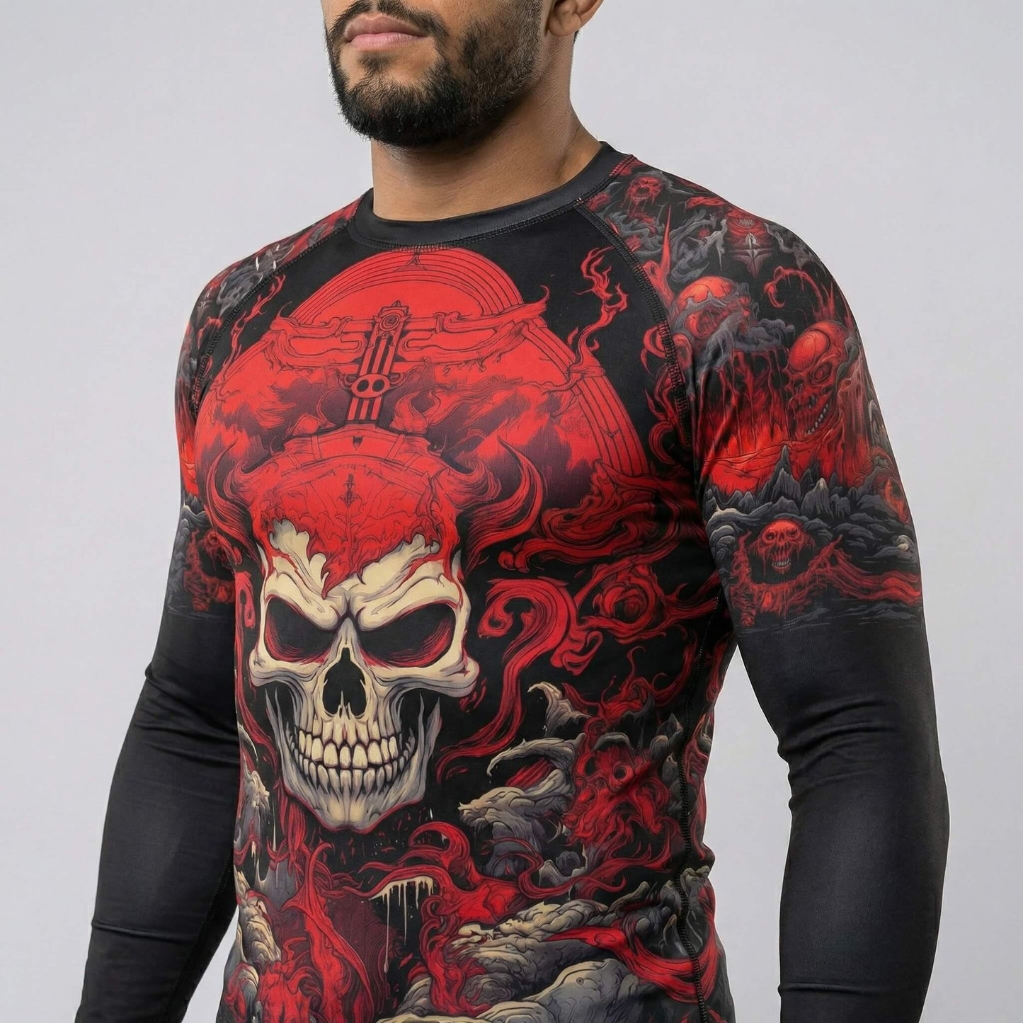 SHINIGAMI SKULL RASH GUARD