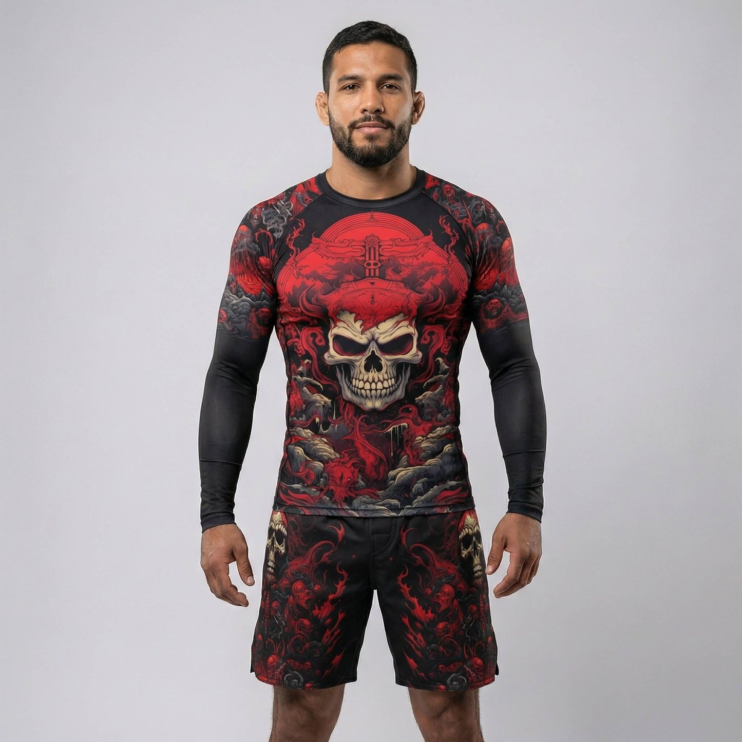 SHINIGAMI SKULL FIGHT SHORTS