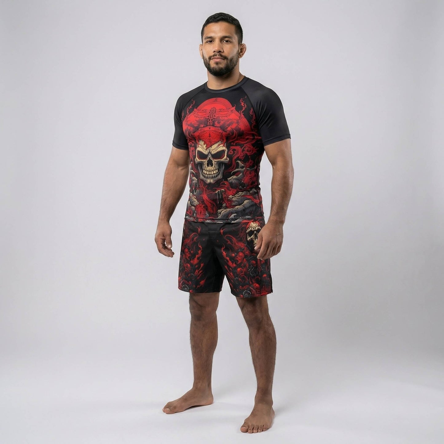 SHINIGAMI SKULL FIGHT SHORTS