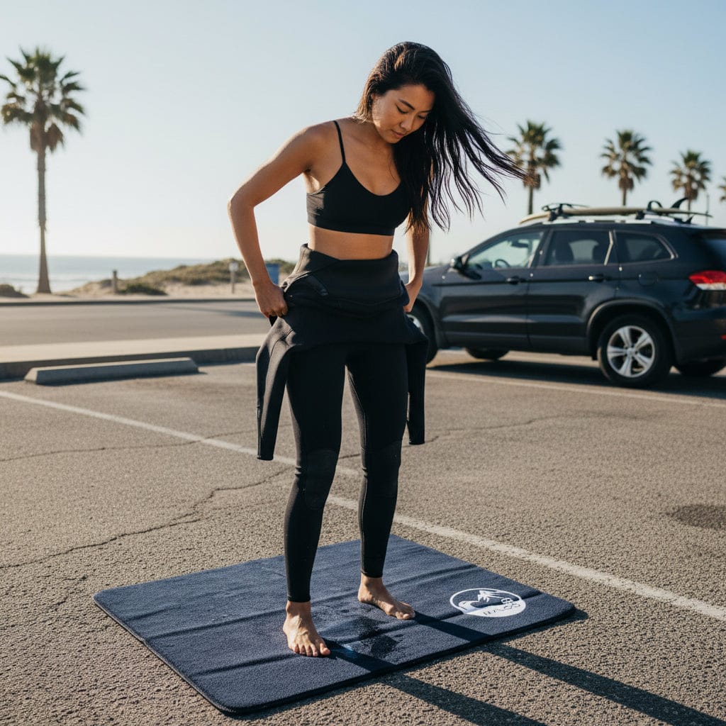 Malo'o Shoreline Change Mat – Quick-Dry Surf Changing Mat for Beach & Outdoor Use