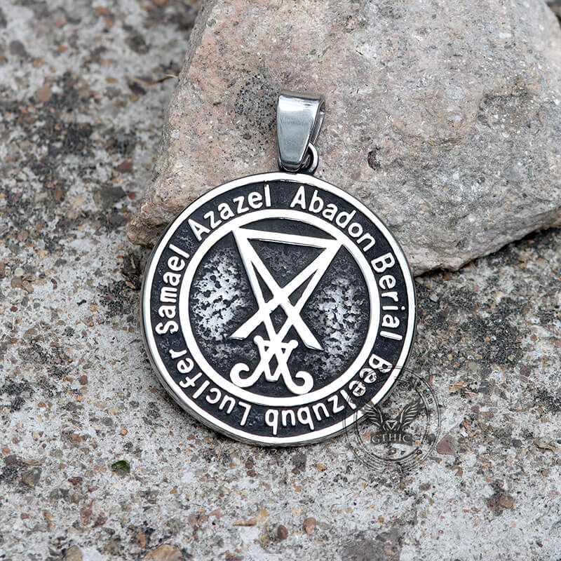 Sigil of Baphomet Stainless Steel Satan Pendant