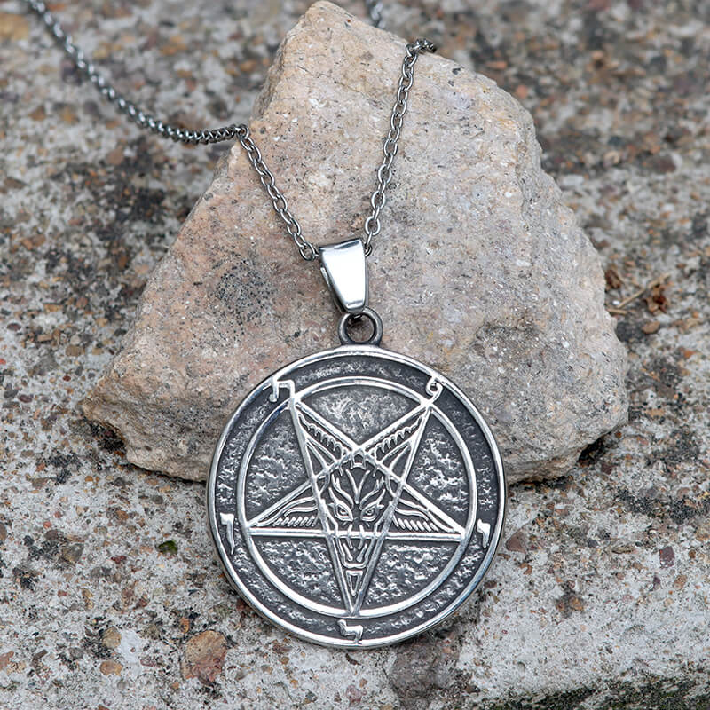 Sigil of Baphomet Stainless Steel Satan Pendant