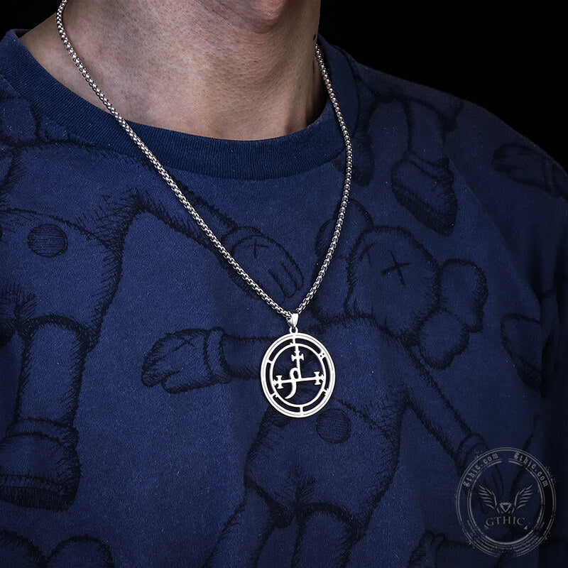 Sigil of Lilith Stainless Steel Necklace