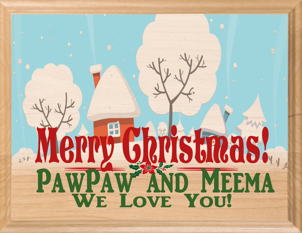 SIGNABLE Christmas Decoration Sign Personalized Gift For Parents Grandparents Aunts or Uncles