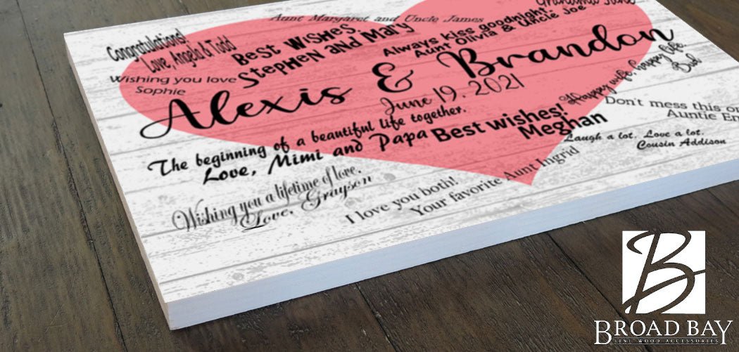 Signable Gift Sign For Wedding, Baby Shower, Anniversary Party,  Birthday Party, Teacher