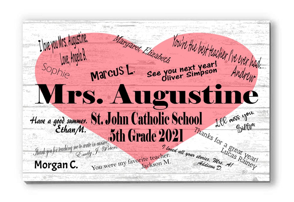 Signable Gift Sign For Wedding, Baby Shower, Anniversary Party,  Birthday Party, Teacher