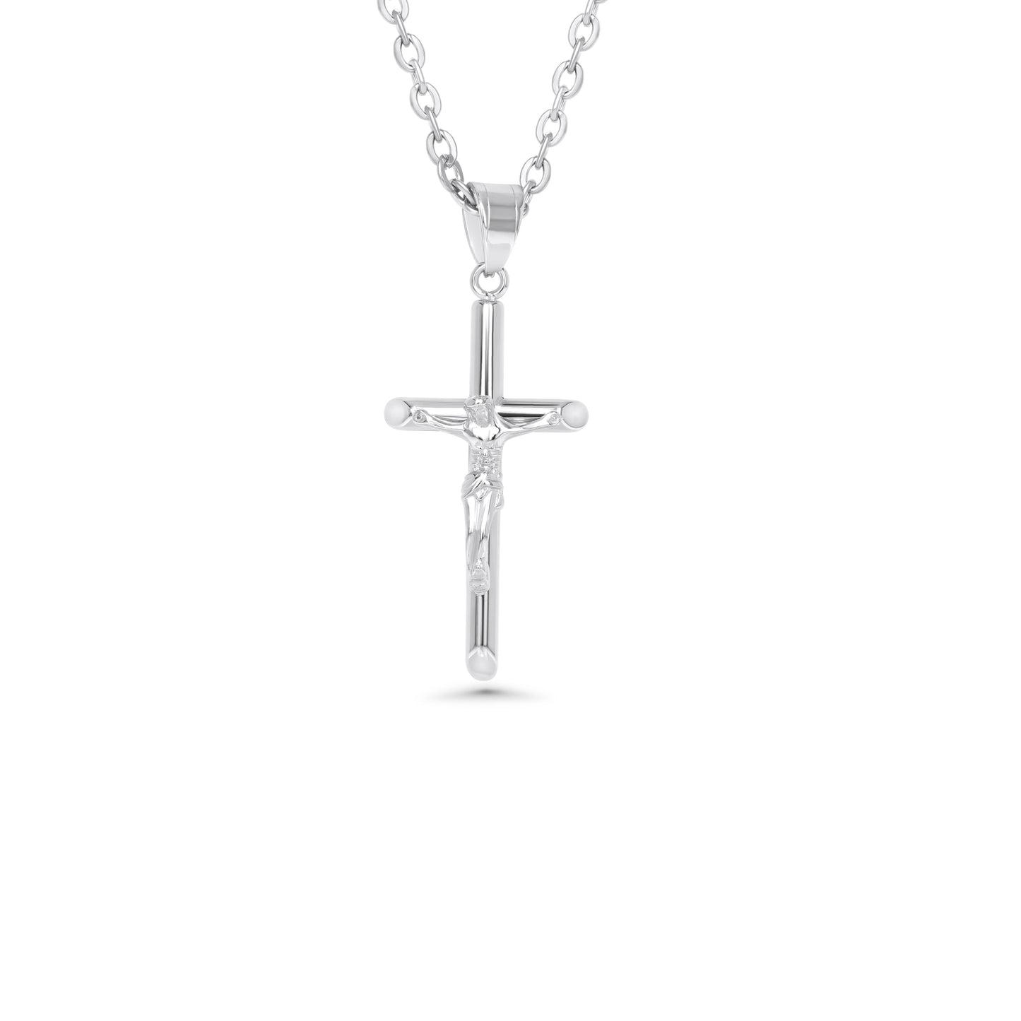 Stainless Steel Crucifix Necklace