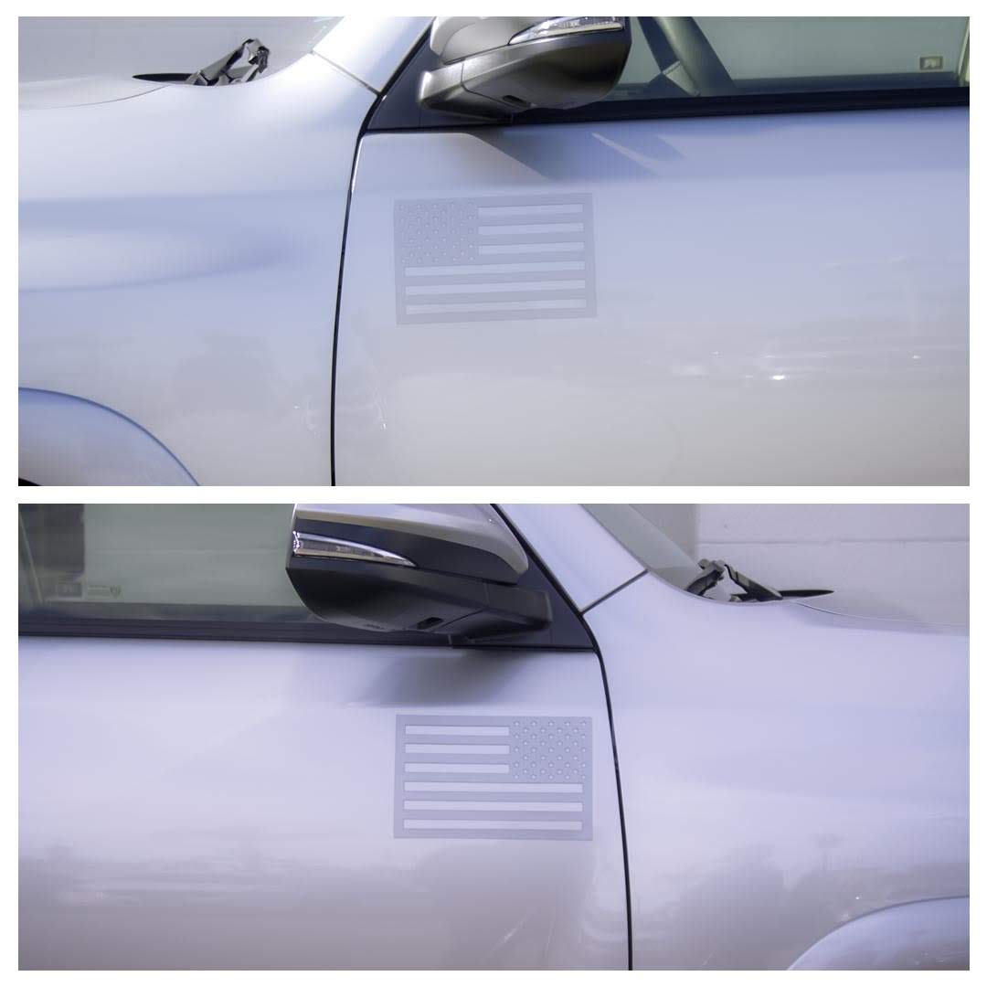 American Flag Magnets - Metallic Grey