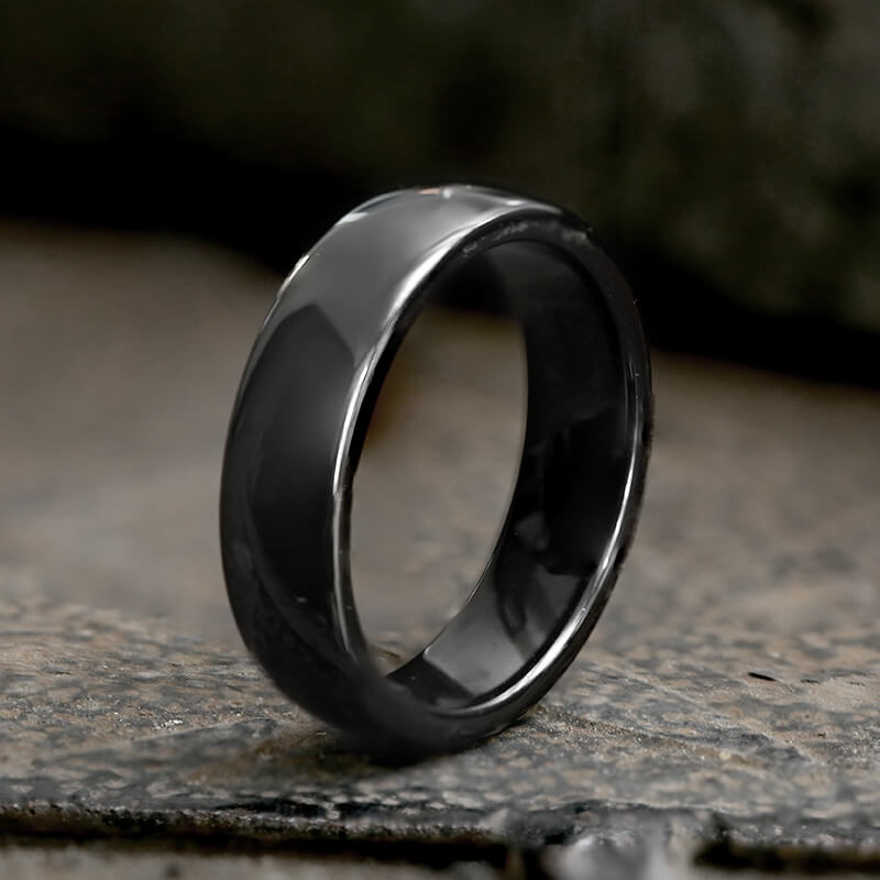 Simple Couple Wedding Ceramic Ring