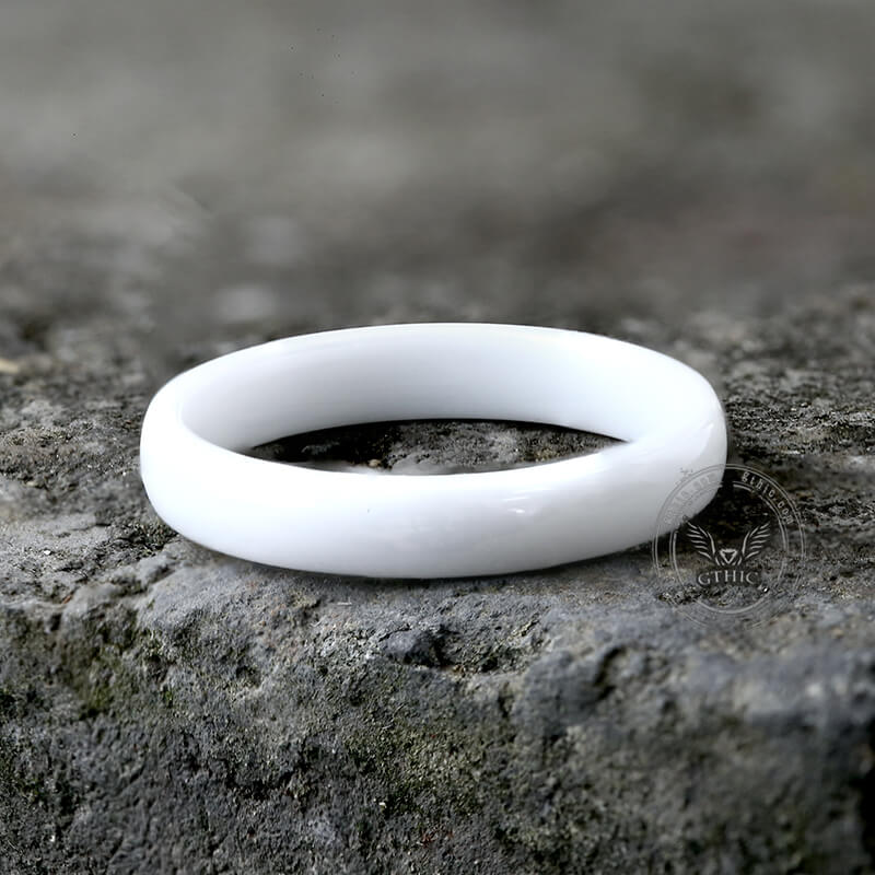 Simple Couple Wedding Ceramic Ring