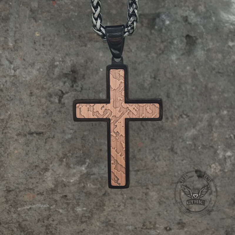 Simple Cross Stainless Steel Christian Pendant