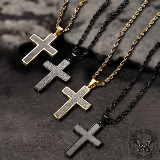 Simple Cross Stainless Steel Christian Pendant