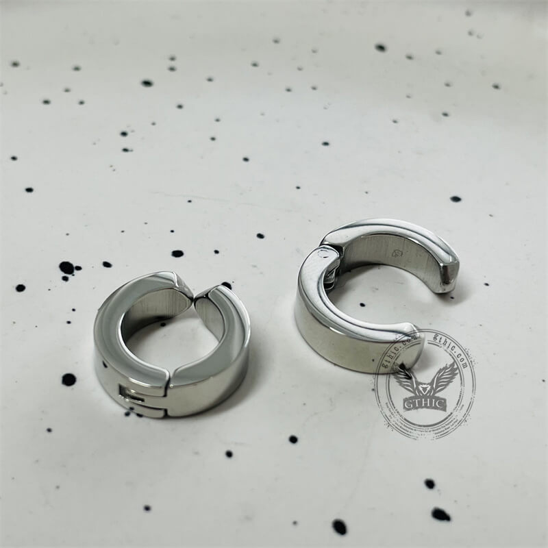 Simple Silver Color Stainless Steel Ear Cuffs