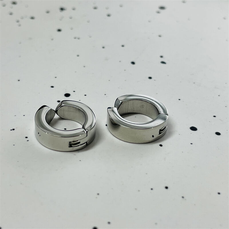 Simple Silver Color Stainless Steel Ear Cuffs