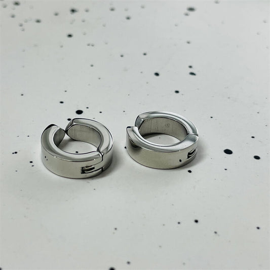 Simple Silver Color Stainless Steel Ear Cuffs