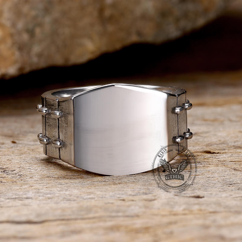 Simple Tire Stainless Steel Ring
