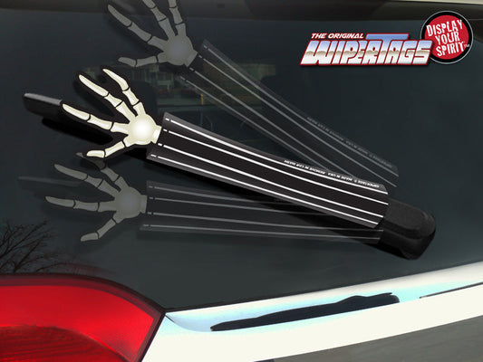 Skellington Arm Waving WiperTags