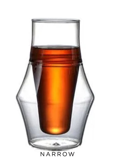 Double Wall Floating Coffee Glasses Individual or Set Options