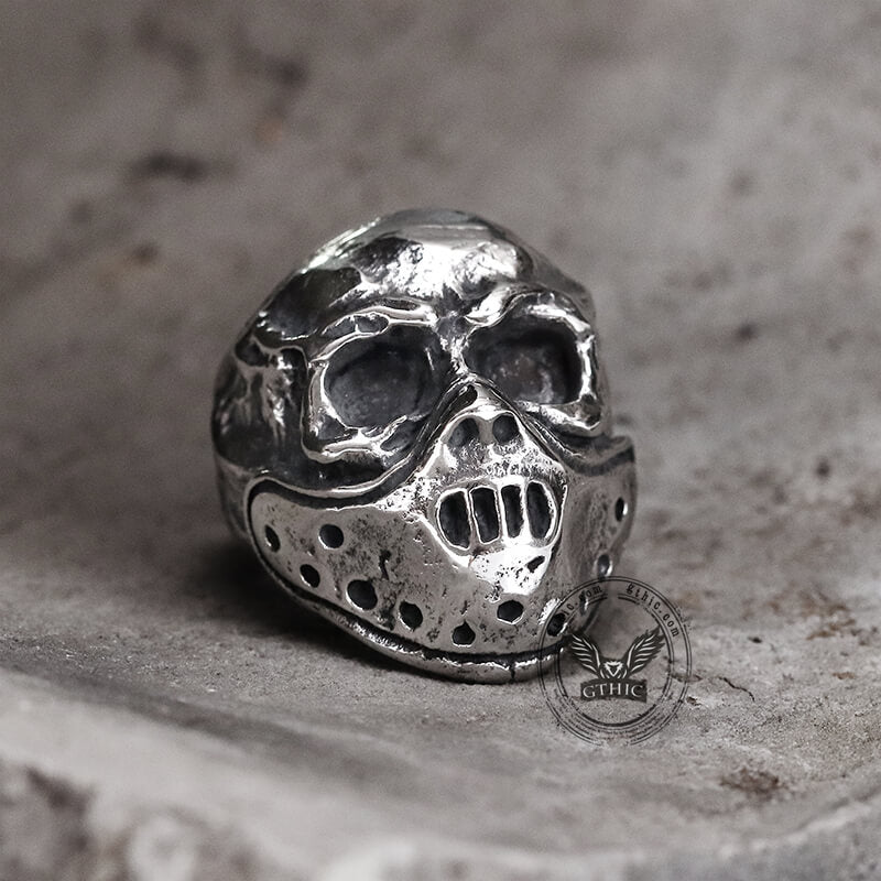 Hannibal Mask Stainless Steel Ring