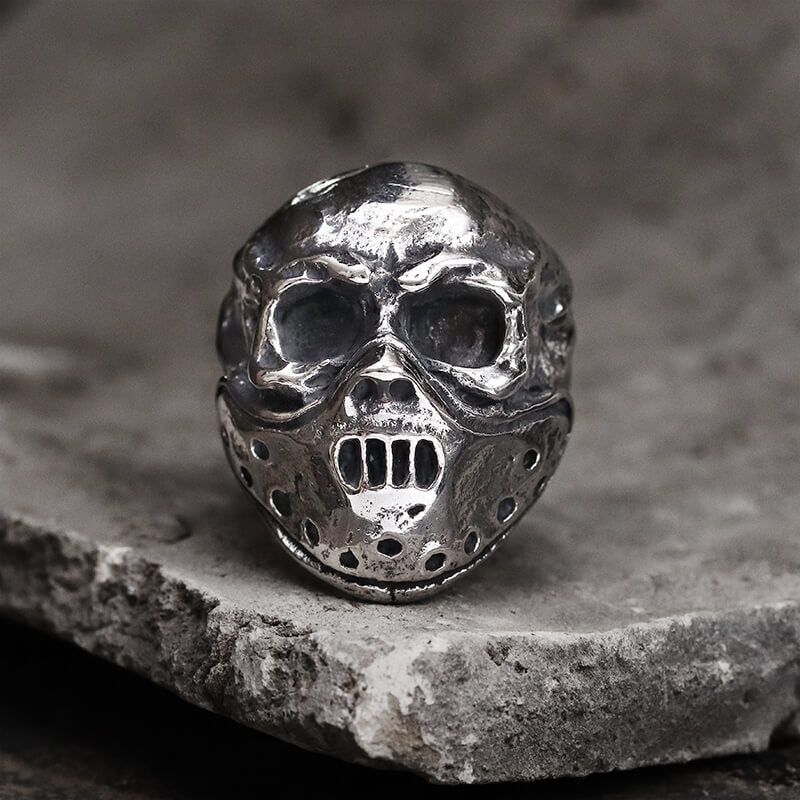 Hannibal Mask Stainless Steel Ring