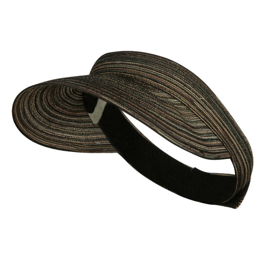 UPF 40+ Multi Colored Poly Braid Sun Visor
