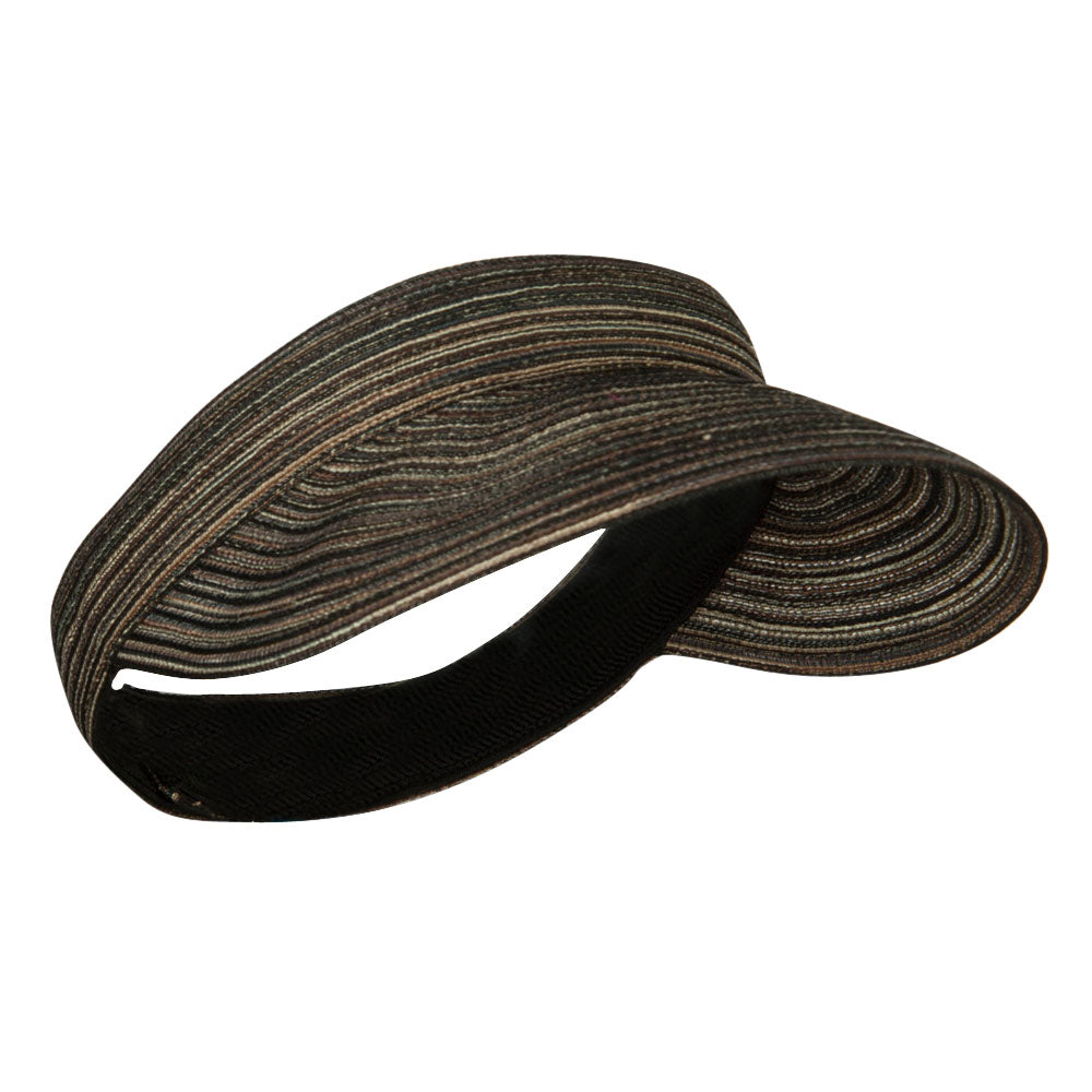 UPF 40+ Multi Colored Poly Braid Sun Visor